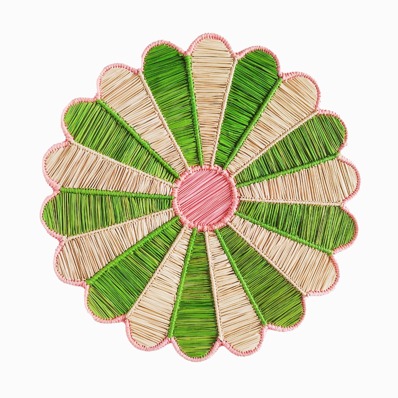 Placemat Green/Pink - Set of 4