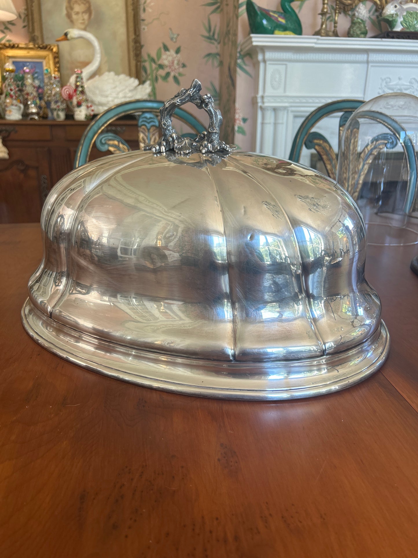Y1- Larger Meat Dome with Branch Handle