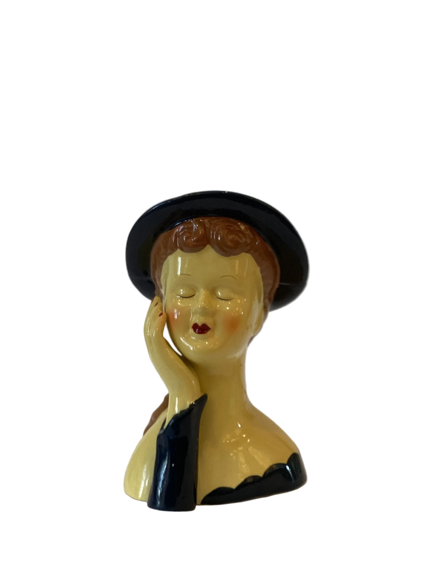 Pre Order - Custom Vintage Lady Head Vase - Beaded Tree