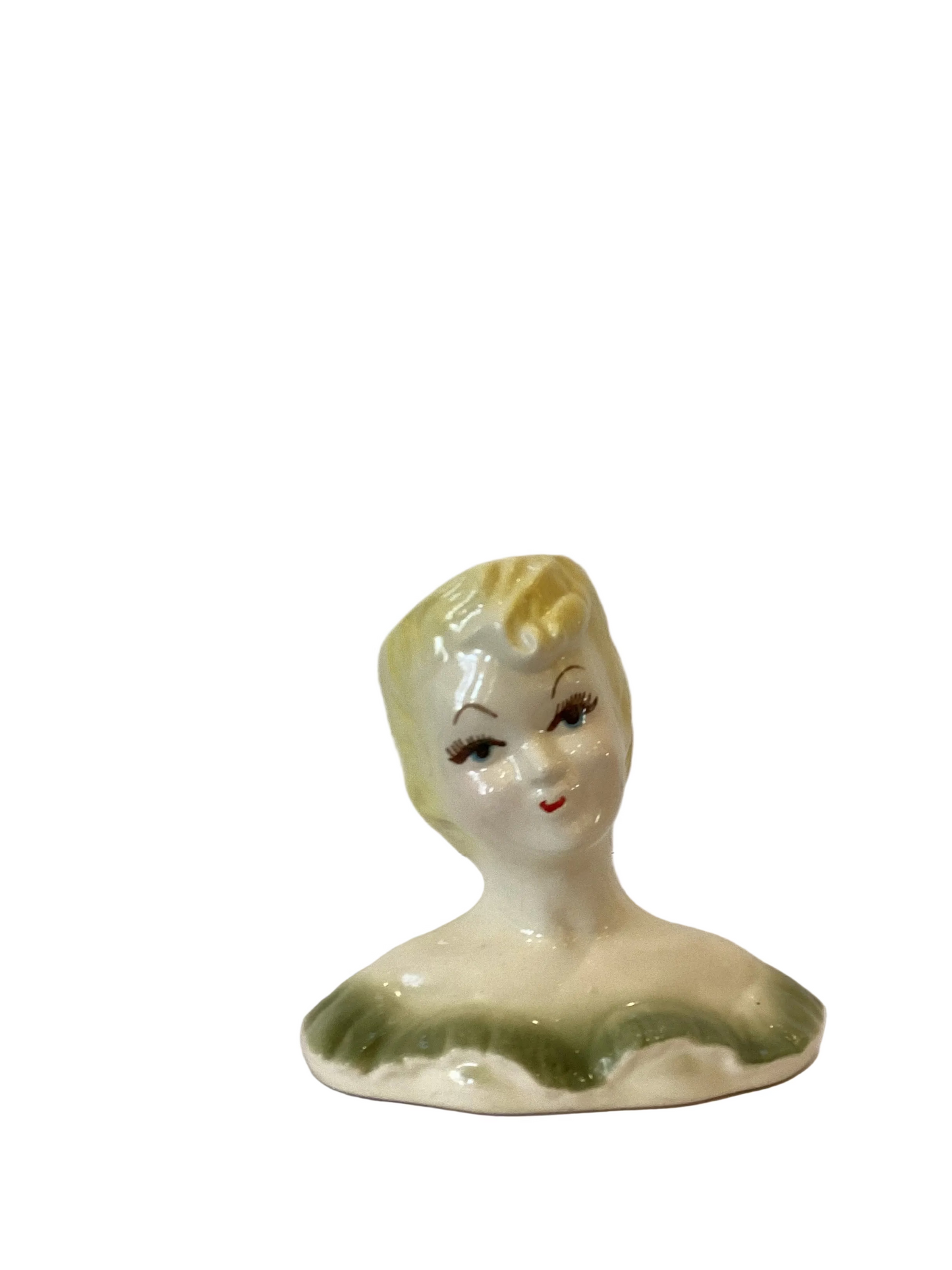 Pre Order - Custom Vintage Lady Head Vase - Beaded Tree