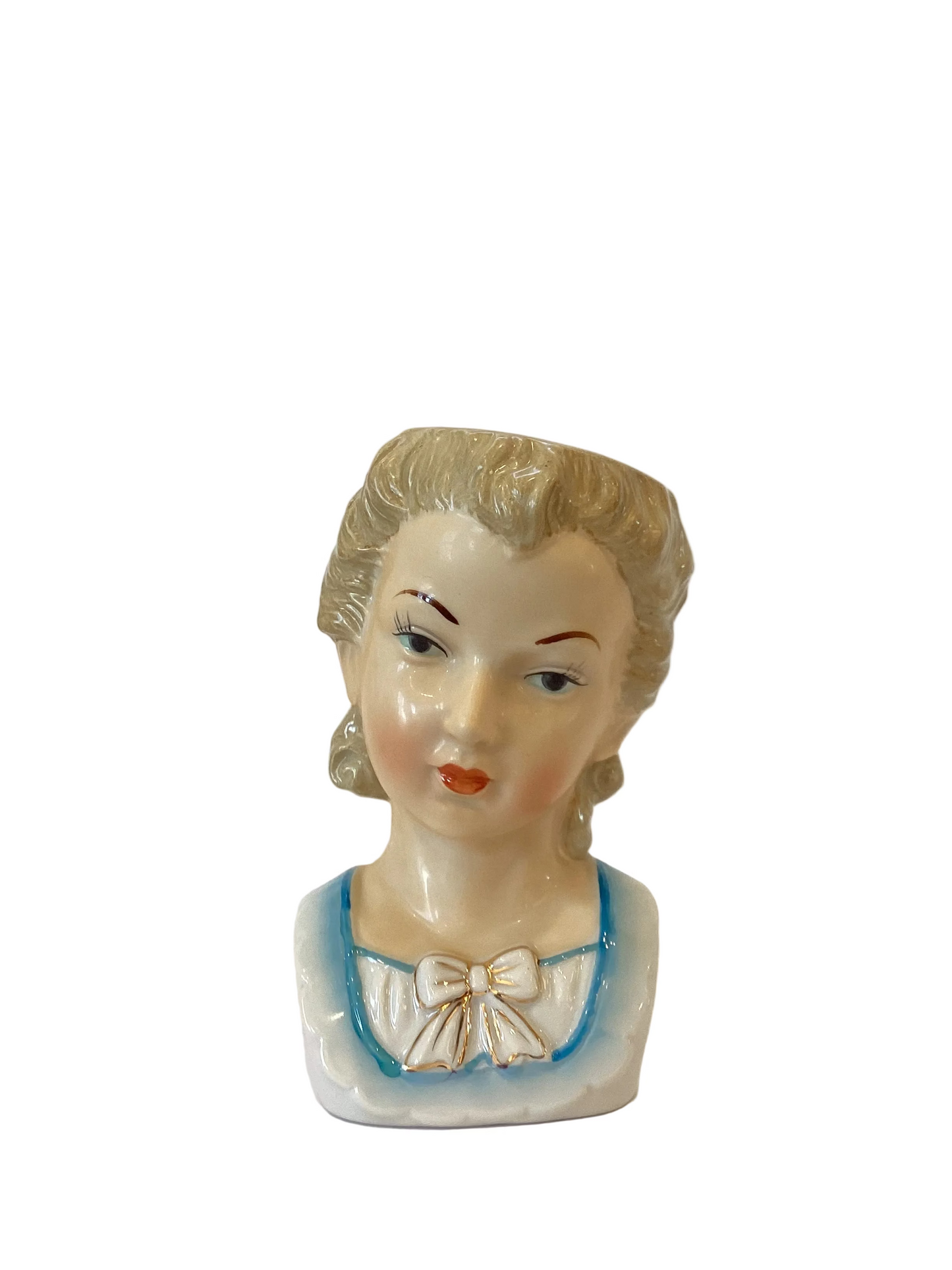 Pre Order - Custom Vintage Lady Head Vase - Beaded Tree