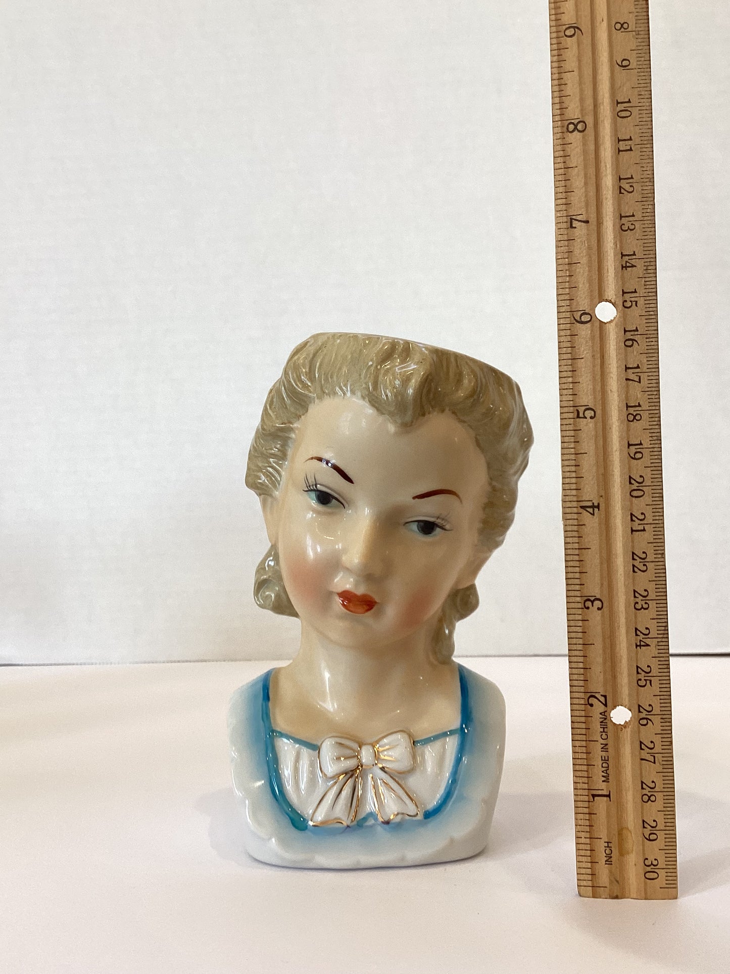 Pre Order - Custom Vintage Lady Head Vase - Beaded Tree